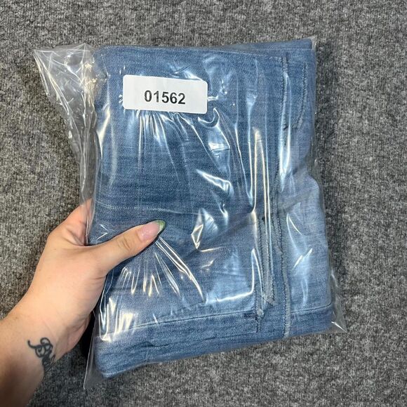 NYDJ Jeans Women's 12 Blue Wide Leg Stretch Denim Lift Tuck Technology Flare 70s - Picture 10 of 10